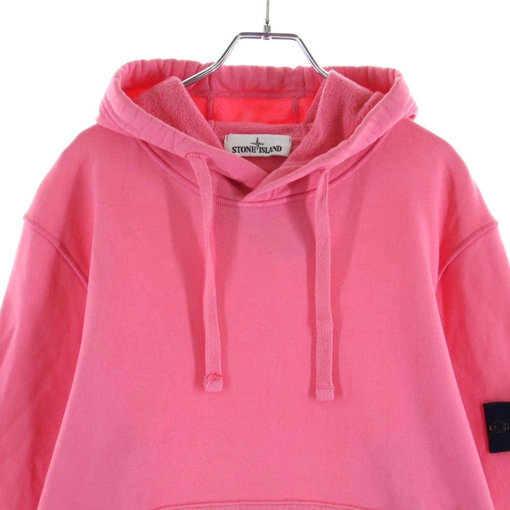 STONE ISLAND(ストーンアイランド) Logo Patch Pullover Parka ロゴパッチ スウェットプルオーバーパーカー ピンク 731564120