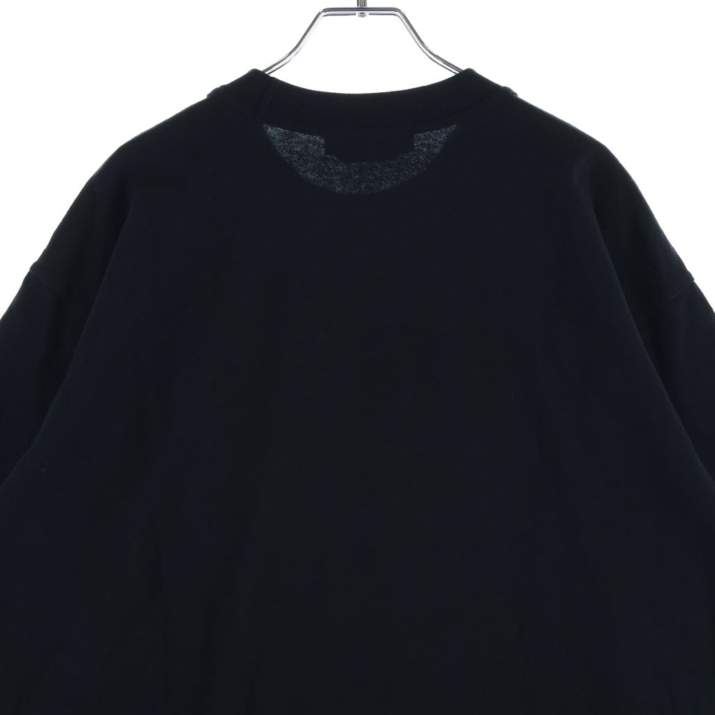 STONE ISLAND(ストーンアイランド) Rubber Logo S/S Tee ラバーロゴ コットン クルーネック 半袖Tシャツ カットソー ブラック 801522379