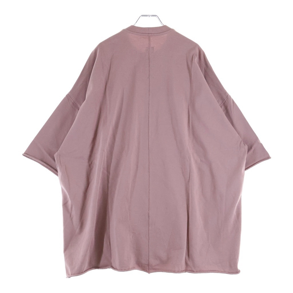 Rick Owens(リックオウエンス) 24SS Tommy Oversized T-Shirt トミー オーバーサイズ 半袖Tシャツ カットソー ピンク RU01D3283-BA