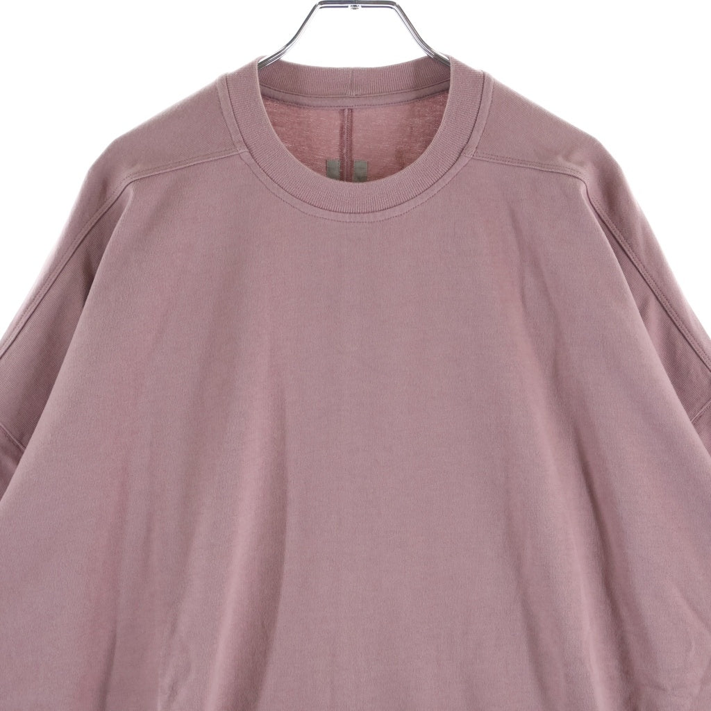 Rick Owens(リックオウエンス) 24SS Tommy Oversized T-Shirt トミー オーバーサイズ 半袖Tシャツ カットソー ピンク RU01D3283-BA