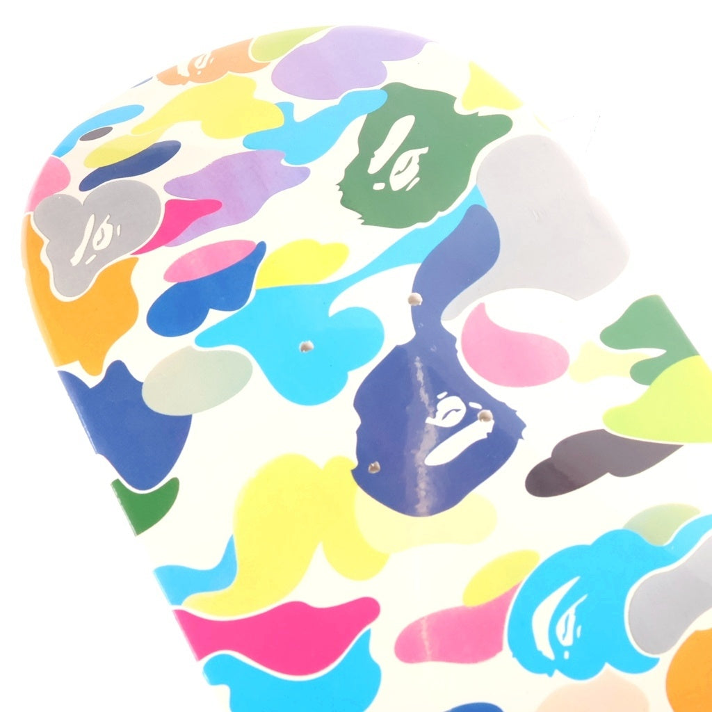 A BATHING APE(アベイシングエイプ) Skateboard マルチカモ スケートボード デッキ ホワイト/マルチ 001GDE801032X
