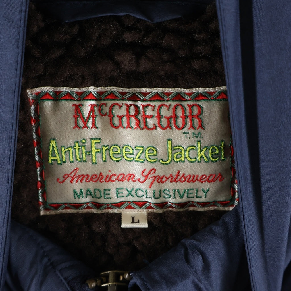 McGREGOR(マクレガー) 50S 復刻 NYLON ANTI FREEZE JACKET 裏地ボア ナイロン アンチ フリーズジャケット ネイビー/ブラウン 113137603