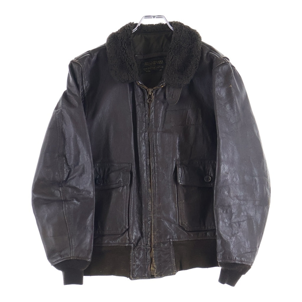 VINTAGE(ヴィンテージ) 60～70S VINTAGE ヴィンテージ U.S.NAVY アメリカ海軍 G-1 フライトジャケット ブラウン MIL-J-7823