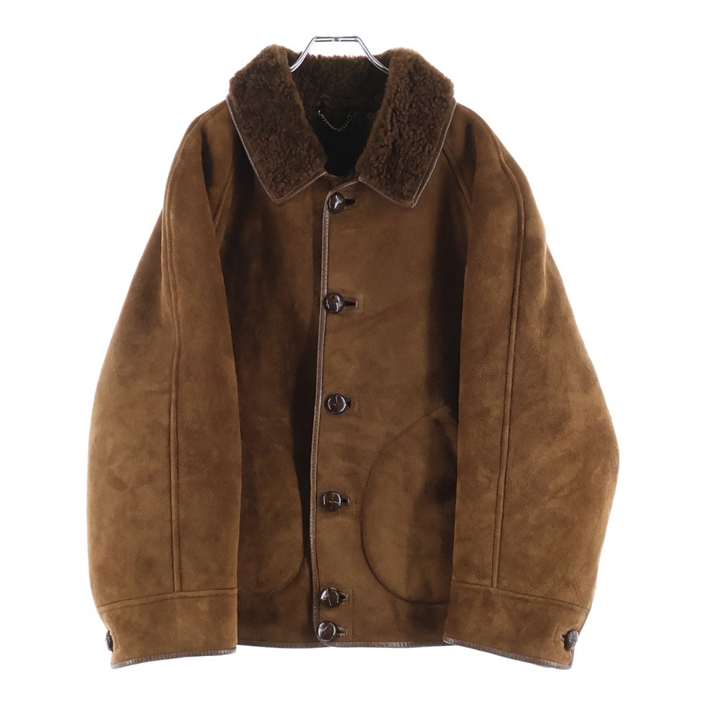 NO BRAND(ノーブランド) woolea ウーリア MOUTON JACKET ムートン ジャケット ブルゾン ブラウン