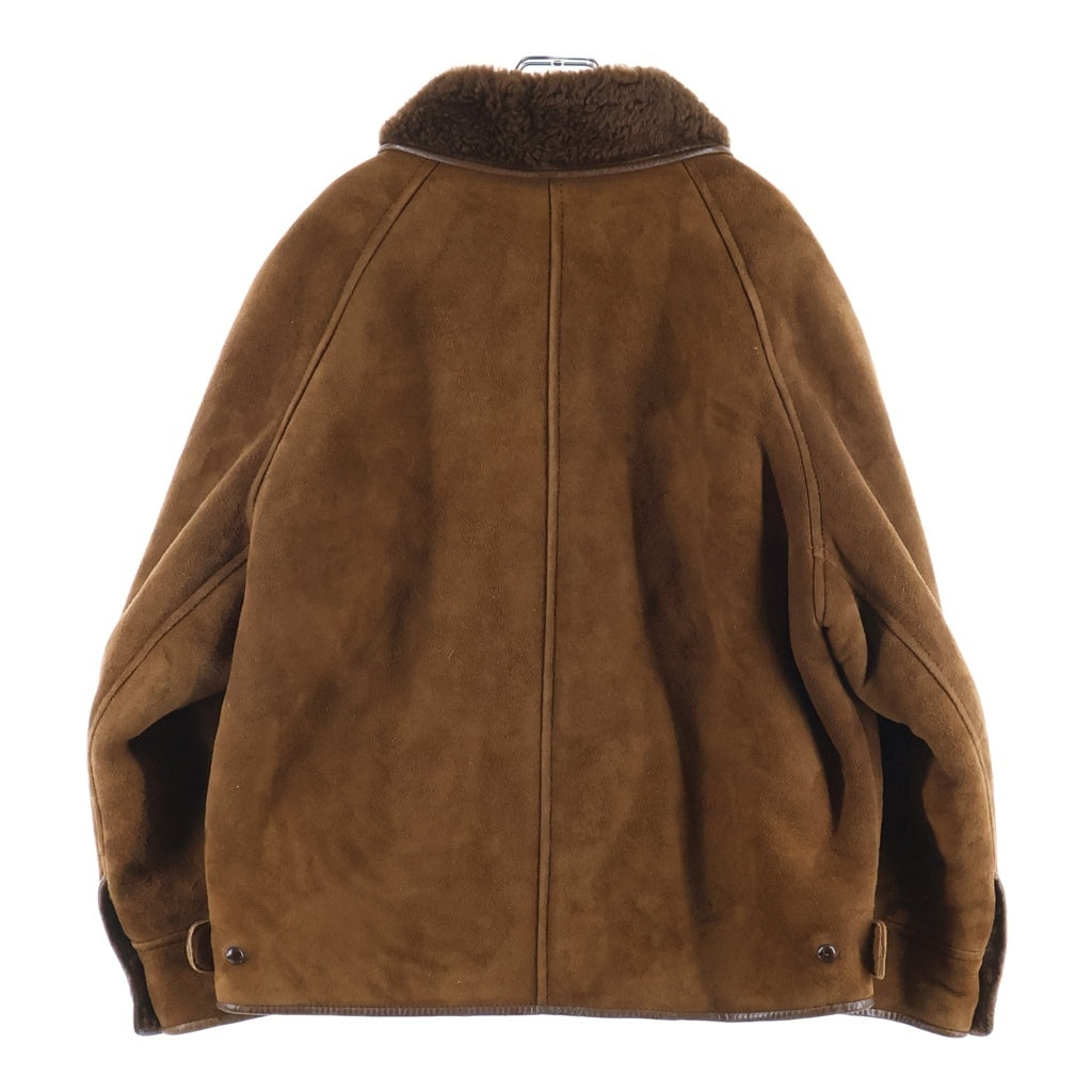 NO BRAND(ノーブランド) woolea ウーリア MOUTON JACKET ムートン ジャケット ブルゾン ブラウン