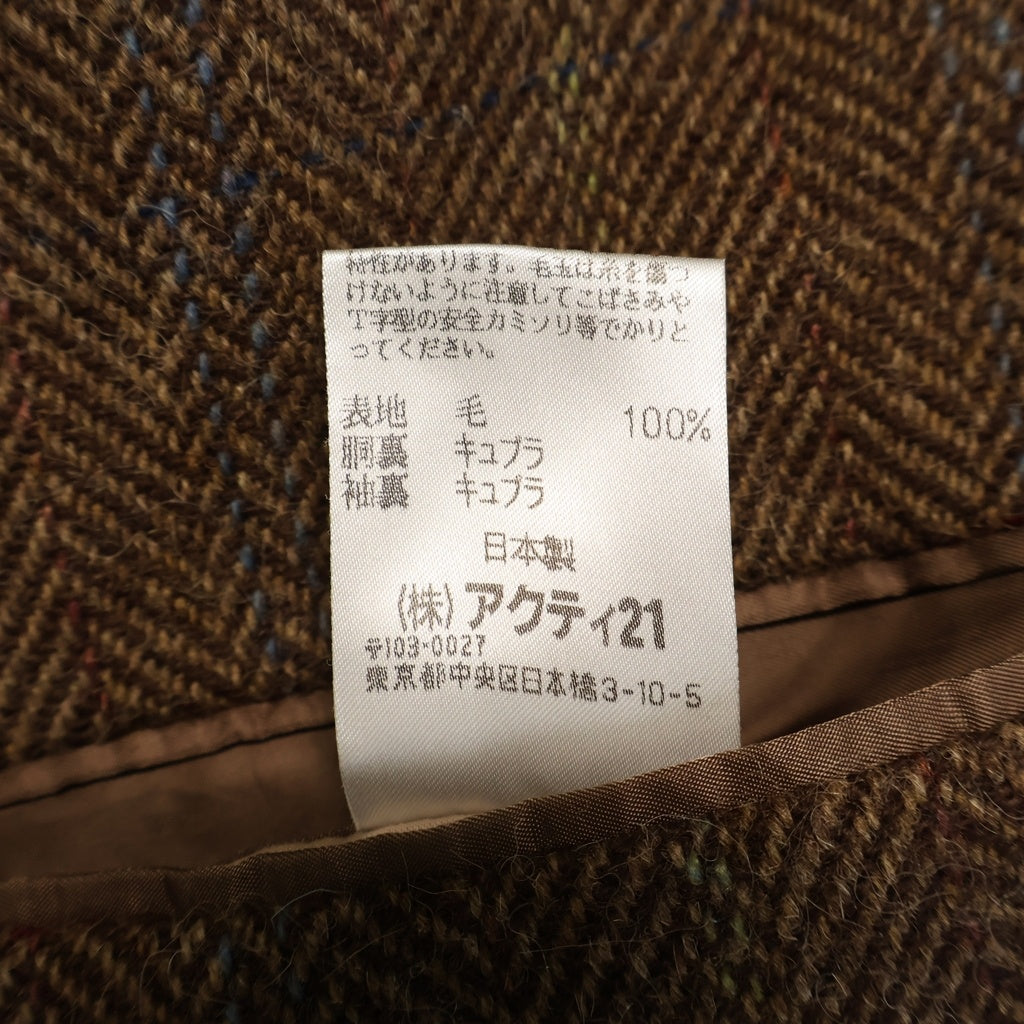 POLO RALPH LAUREN(ポロラルフローレン) ツイード 3B テーラード ジャケット ブラウン BR-RL-IA-0502