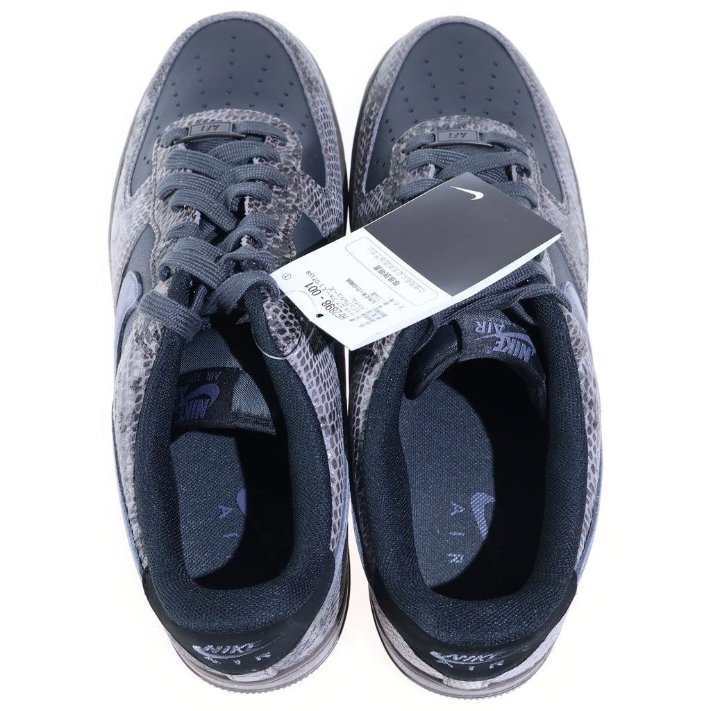 NIKE(ナイキ) AIR FORCE 1 LOW SNAKESKIN エアフォース1 スネークスキン ローカットスニーカー ブラック/グレー US11/29cm HF2898-001