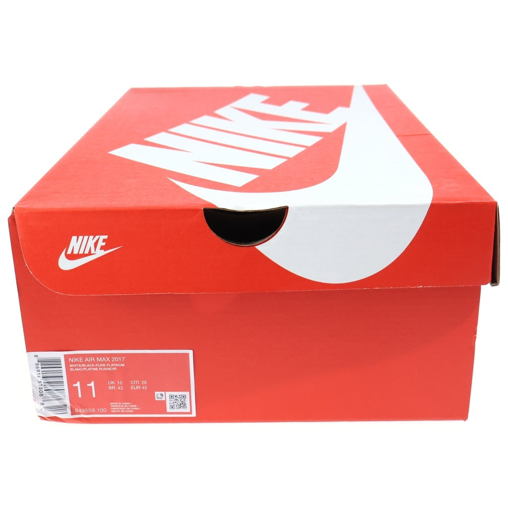 NIKE(ナイキ) AIR MAX エアマックス 2017 ローカットスニーカー ホワイト/ブラック US11/29cm 849559-100