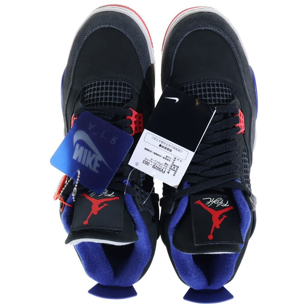 NIKE(ナイキ) JORDAN 4 RARE AIR GOLD LETTERING エアジョーダン4 レアエア ゴールドレタリング ローカットスニーカー ブラック/ブルー/レッド US11/29cm FV5029-003