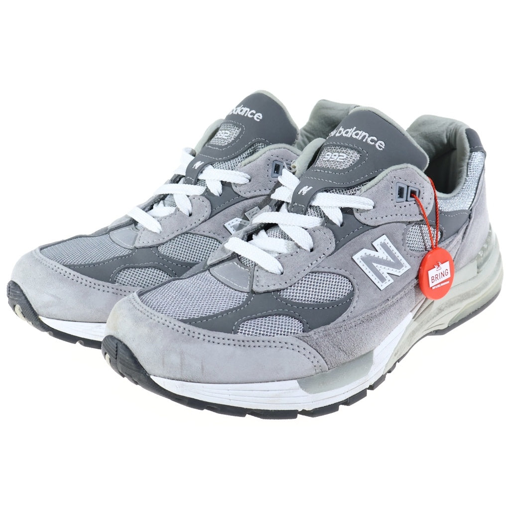 New Balance(ニューバランス) スウェード メッシュ ローカットスニーカー グレー US8.5/26.5cm U992GY