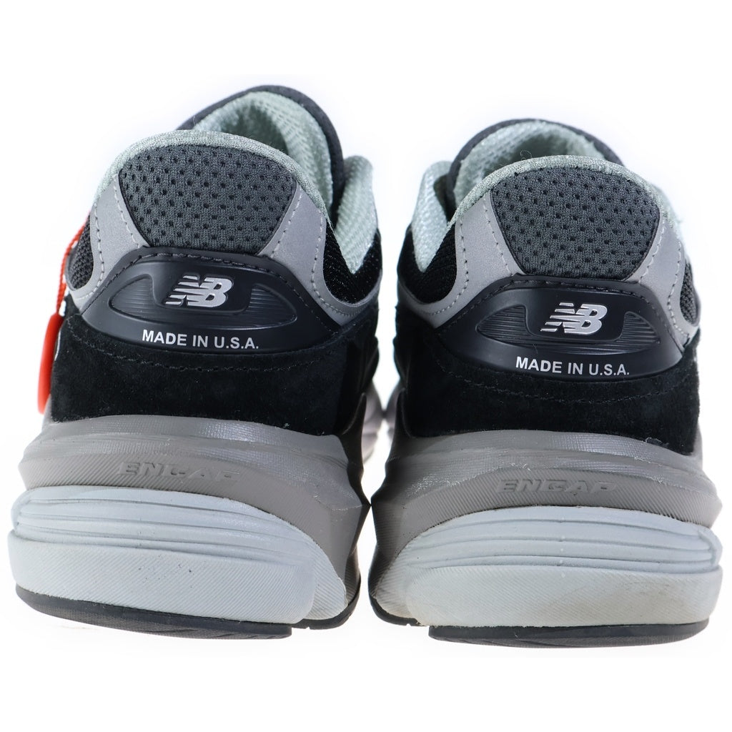 New Balance(ニューバランス) HEEL NB LOGO メッシュ ローカットスニーカー ブラック US8.5/26.5cm M990BK6
