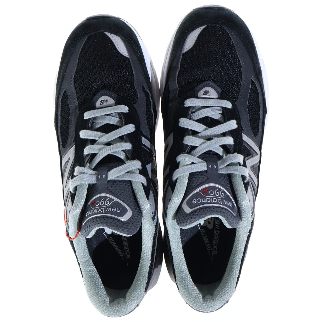 New Balance(ニューバランス) HEEL NB LOGO メッシュ ローカットスニーカー ブラック US8.5/26.5cm M990BK6