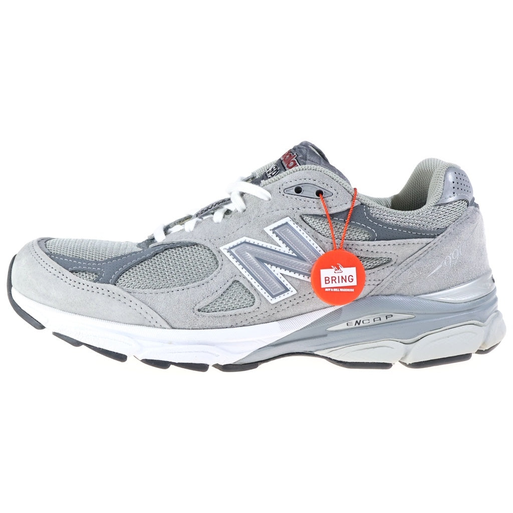 New Balance(ニューバランス) 990V3 スウェード メッシュ ローカットスニーカー グレー/シルバー US8.5/26.5cm M990GY3