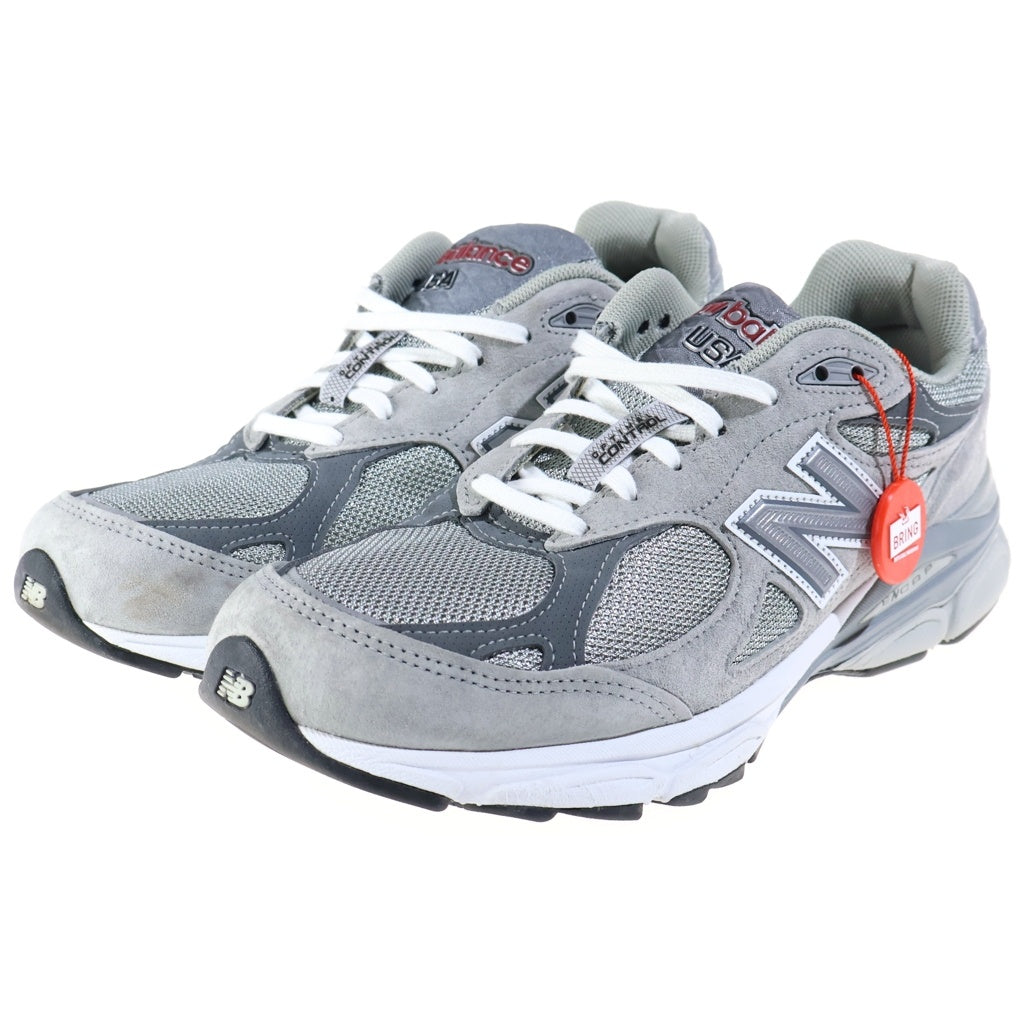 New Balance(ニューバランス) 990V3 スウェード メッシュ ローカットスニーカー グレー/シルバー US8.5/26.5cm M990GY3