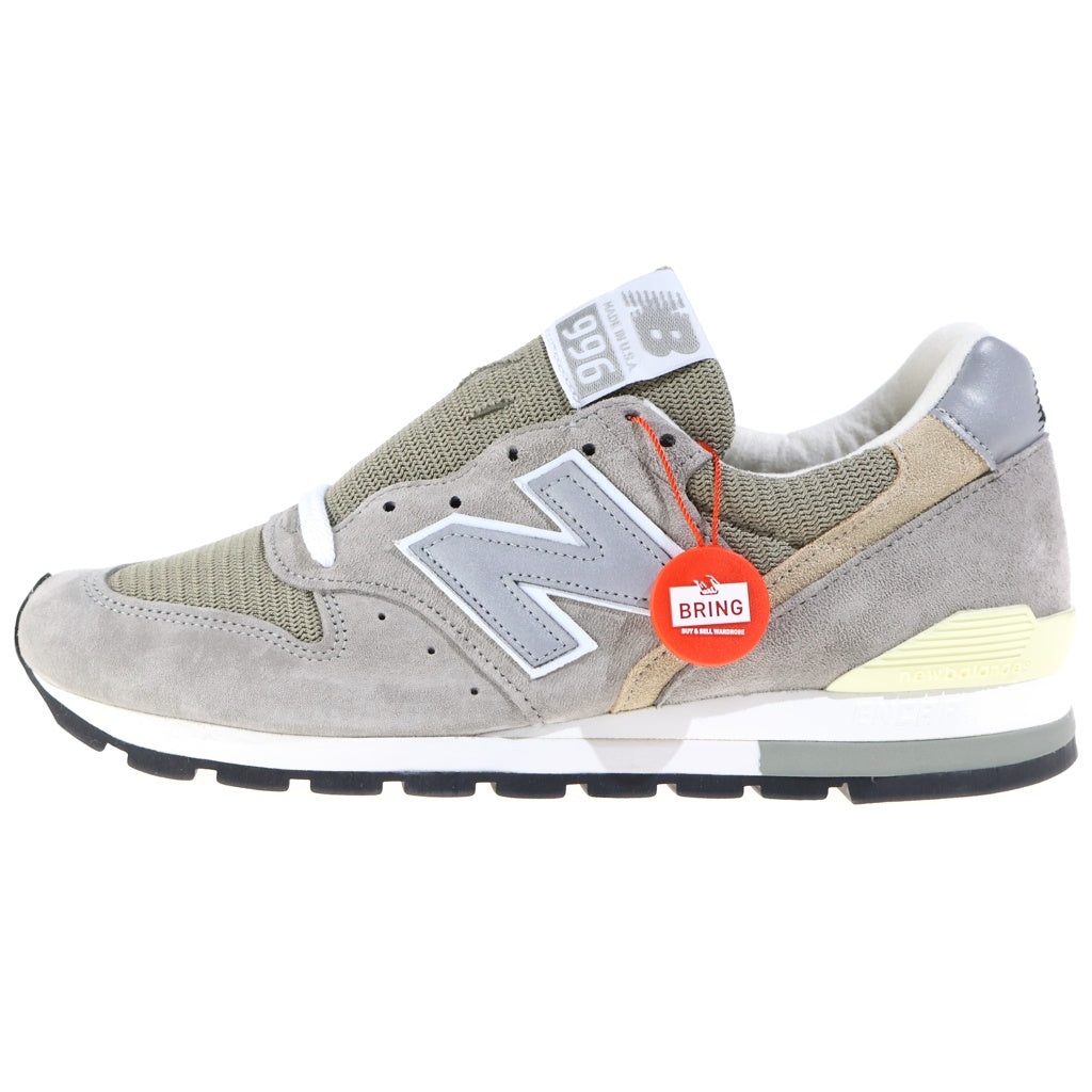 New Balance(ニューバランス) スウェード メッシュ ローカットスニーカー グレー US8.5/26.5cm M996