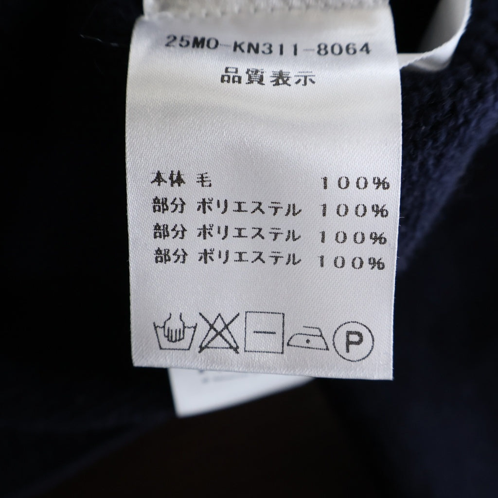 PATOU(パトゥー) ×Moomin ムーミン スノークのおじょうさん ウール混 ニット カーディガン ネイビー レディース 25M0-KN311-8064