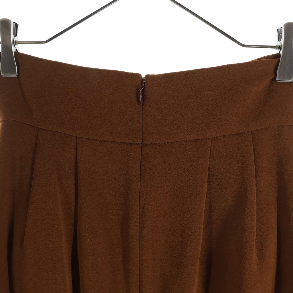 Mame Kurogouchi(マメ クロゴウチ) High Waist Tucked Skirt ハイウエスト タック フレアスカート レディース ブラウン MM20PF-SK708
