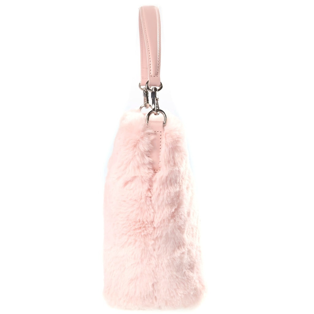 LONGCHAMP(ロンシャン) Le Roseau Faux Fur Bucket Bag XS ル ロゾ フェイクファー バケットバッグ ハンドバッグ ピンク レディース 10279HFUP90