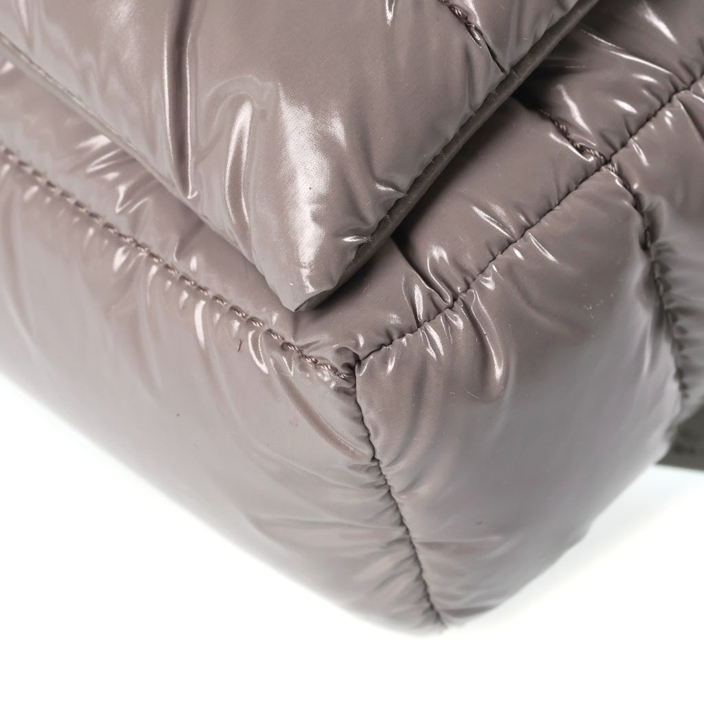 HERNO(ヘルノ) GLOSS BAG グロス バッグ パテッド キルティング ショルダーバッグ グレー BAG00007D レディース