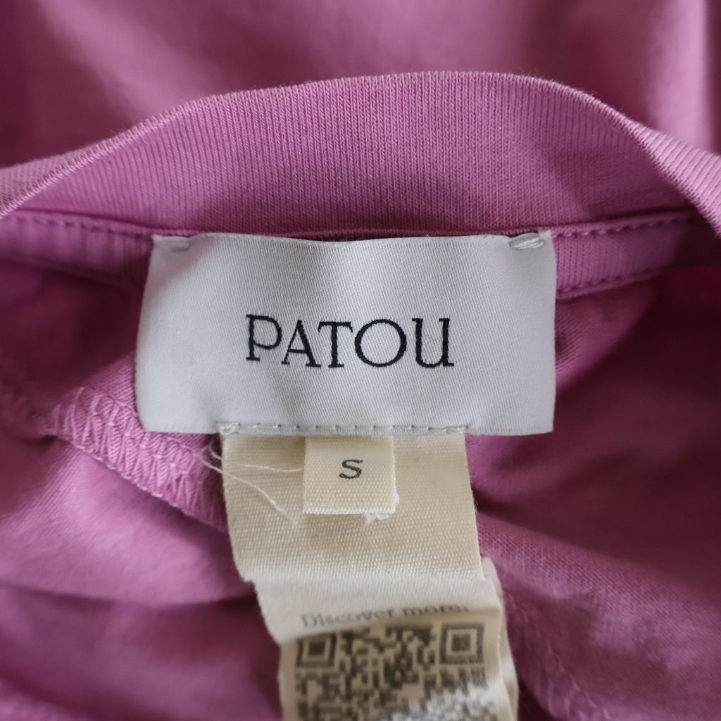 PATOU(パトゥー) クロスドレープデザイン 半袖Tシャツ レディース ピンク