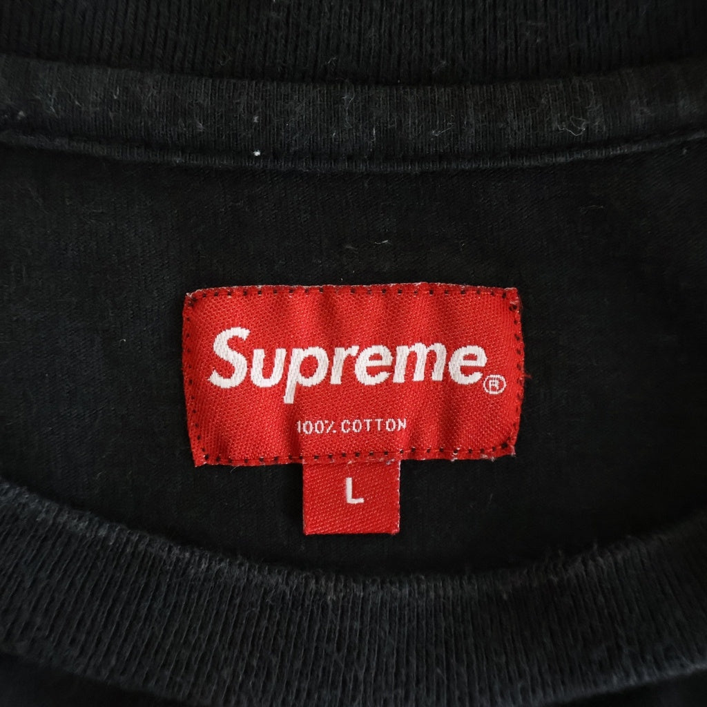 SUPREME(シュプリーム) 20AW Cutout Sleeves L/S カットアウト スリーブ クルーネック 長袖 ロングTシャツ ブラック