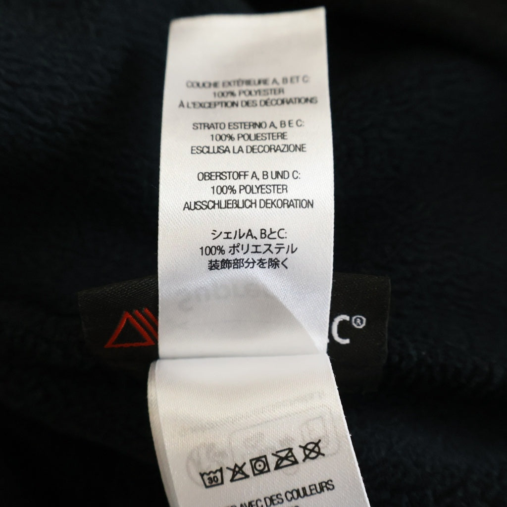 SUPREME(シュプリーム) 23AW Polartec Zip Jacket ポーラテック ジップ ジャケット ハイネック フロント刺繍 プルオーバーパーカー フリース ブラック