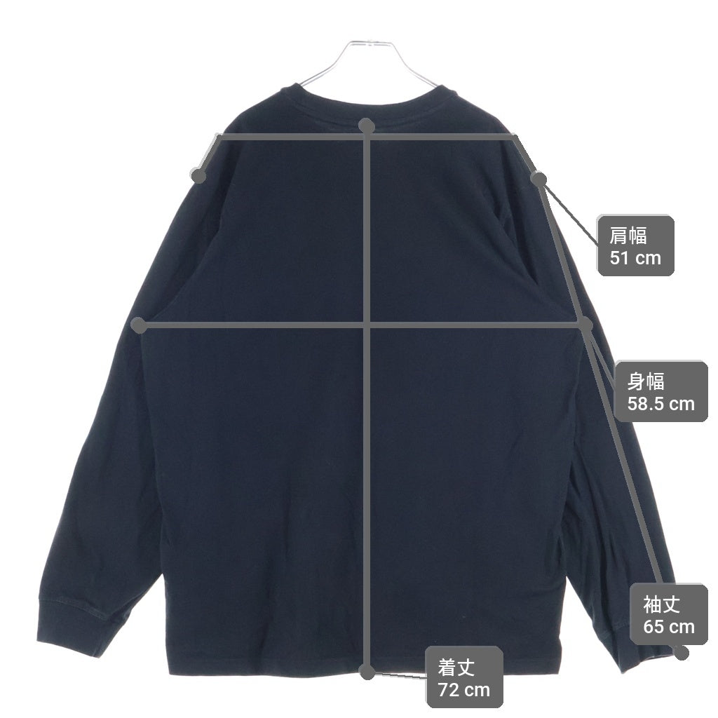 SUPREME(シュプリーム) 21AW Vampire Boy L/S Pocket Tee ヴァンパイア ボーイ エルエス ポケット クルーネック 長袖 ロング Tシャツ ブラック