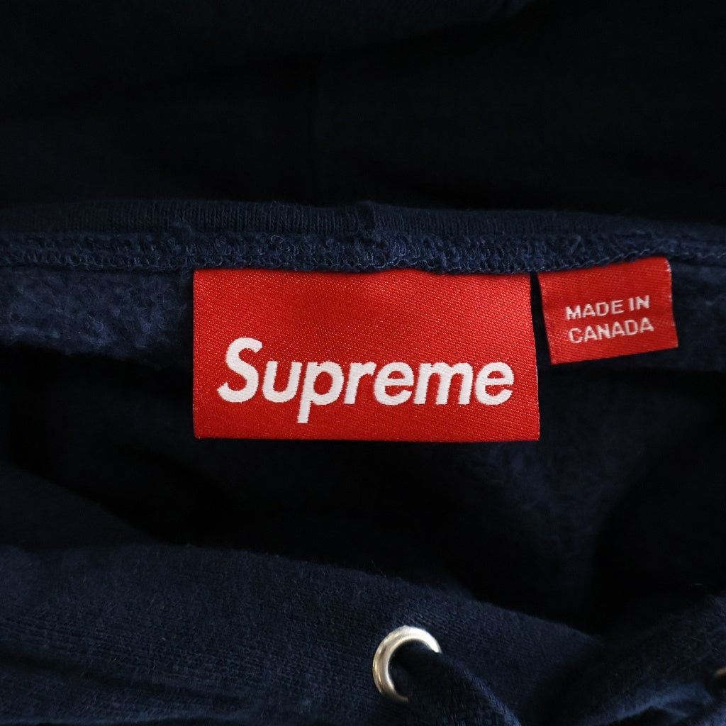 SUPREME(シュプリーム) 24AW Small Box Hooded Sweatshirt スモール ボックス フーディー スウェットシャツ フロントロゴ プルオーバーパーカー ネイビー