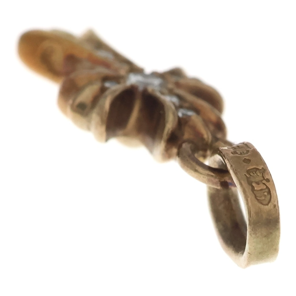 CHROME HEARTS(クロムハーツ) 22K CRS BBYFAT P/DIA ベイビーファットクロス PAVEダイヤ ペンダントトップ ゴールド BCA035
