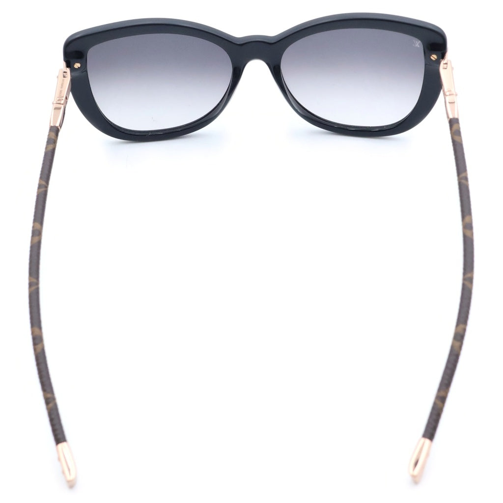 LOUIS VUITTON(ルイヴィトン) モノグラム シャルロット サングラス アイウェア ブラック×ブラウン グラデーションレンズ Z0781E ピンクゴールド金具 レディース
