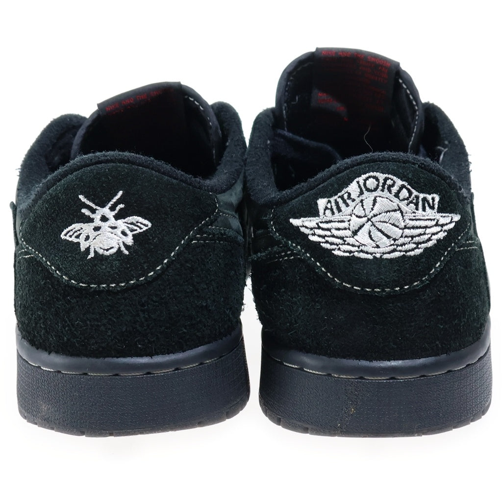 NIKE(ナイキ) TRAVIS SCOTT AIR JORDAN 1 LOW OG SP BLACK PHANTOM トラヴィススコット エアジョーダン ブラックファントム ローカットスニーカー ブラック US9.5/27.5cm DM7866-001