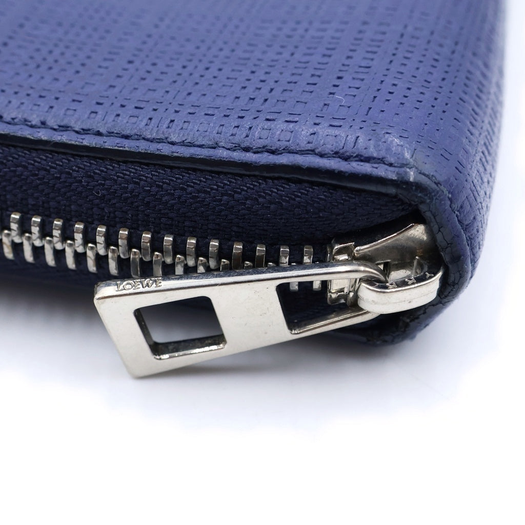 LOEWE(ロエベ) アナグラム ジップ アラウンド ロングウォレット ネイビー 101N88.F13 レディース