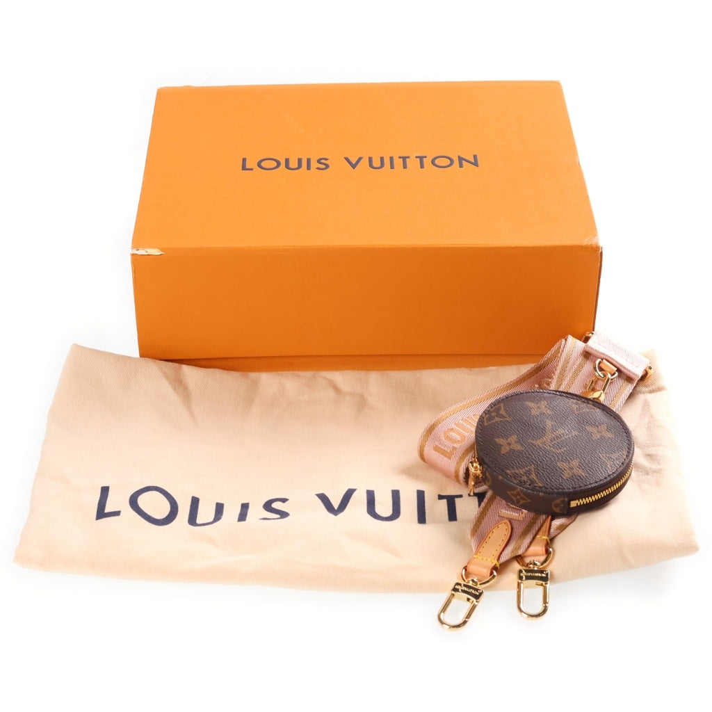 LOUIS VUITTON(ルイヴィトン) モノグラム ミュルティ・ポシェット・アクセソワール ショルダーバッグ ブラック レザー×PVC M44840 ゴールド金具 レディース