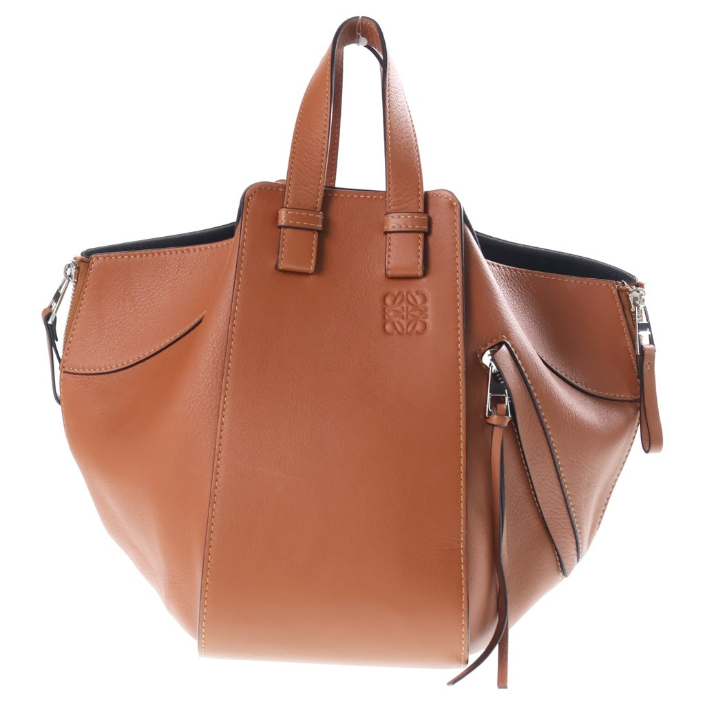 LOEWE(ロエベ) ハンモック スモール 2WAYハンドバッグ ショルダーバッグ ブラウン レザー ゴールド金具 レディース