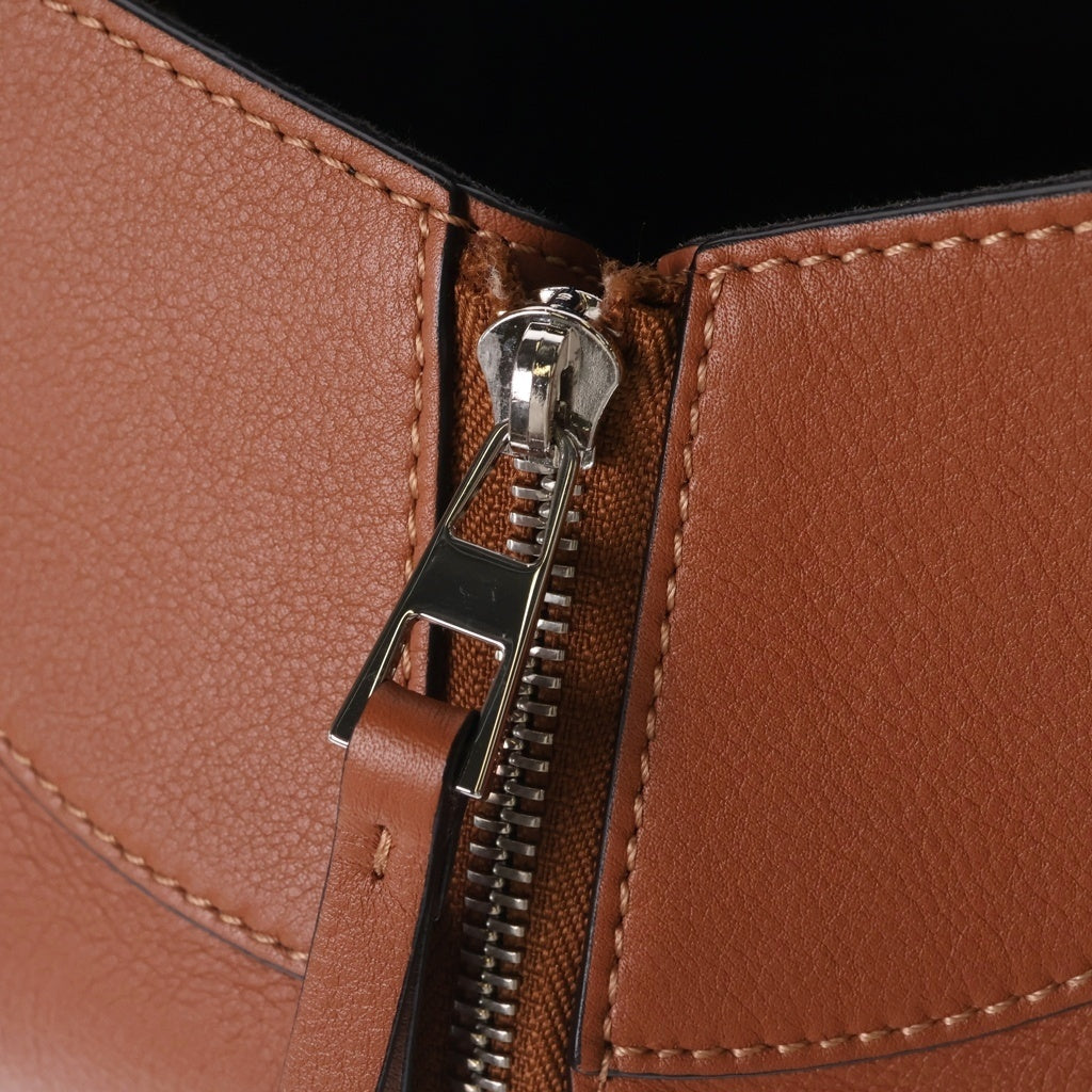 LOEWE(ロエベ) ハンモック スモール 2WAYハンドバッグ ショルダーバッグ ブラウン レザー ゴールド金具 レディース