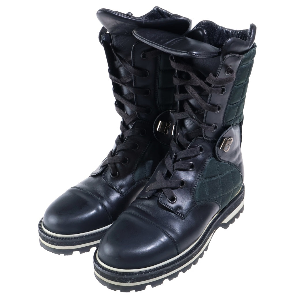 CHANEL(シャネル) スポーツライン スノーブーツ ウィンターブーツ ブラック レザー #37 レディース