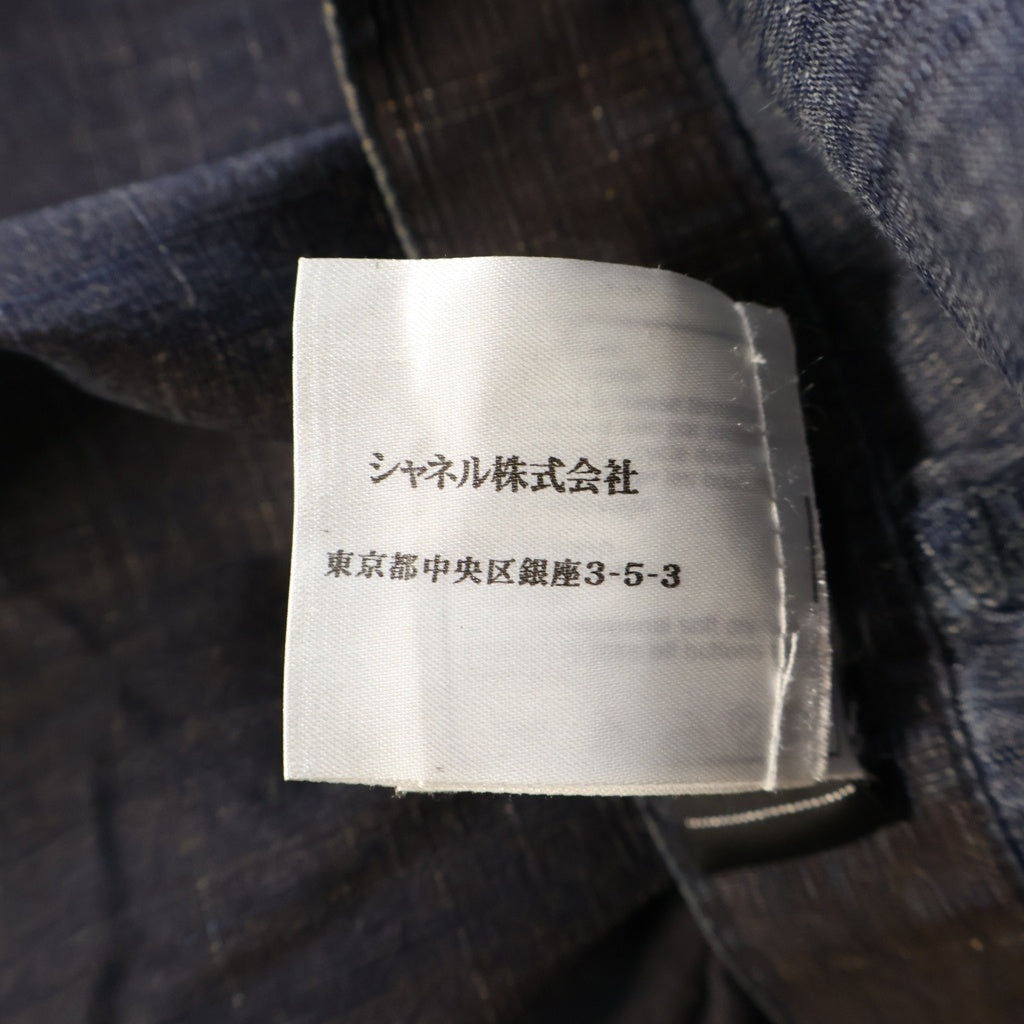 CHANEL(シャネル) 06SS VINTAGE かすれ加工 ロングパンツ スラックス チャコール P28180V18344 レディース
