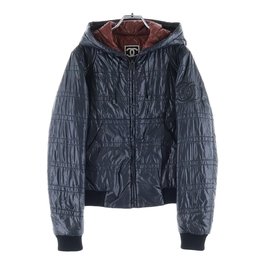 CHANEL(シャネル) ココマーク ナイロンブルゾン ダウンジャケット ブラック #36 P36651V26358 レディース