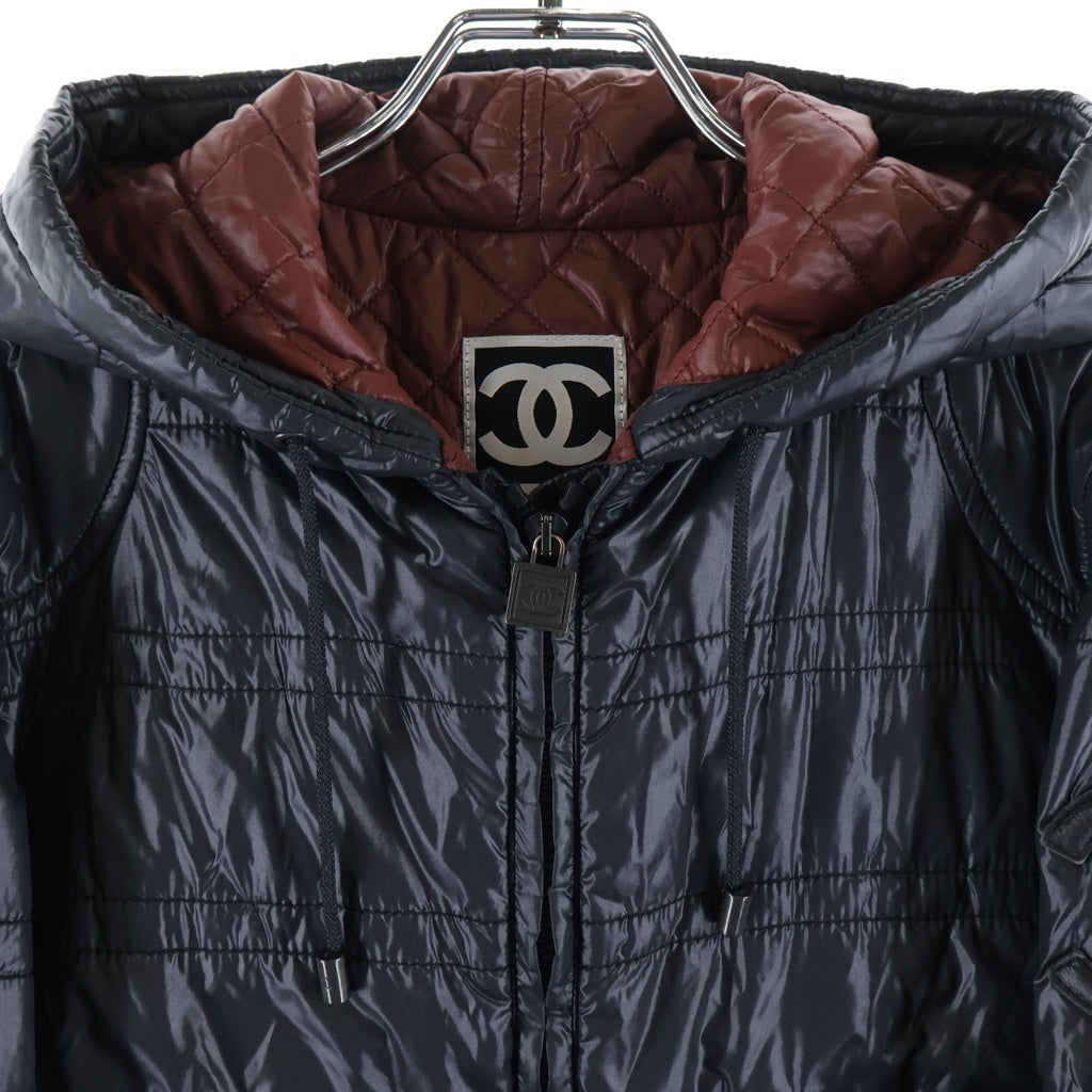 CHANEL(シャネル) ココマーク ナイロンブルゾン ダウンジャケット ブラック #36 P36651V26358 レディース