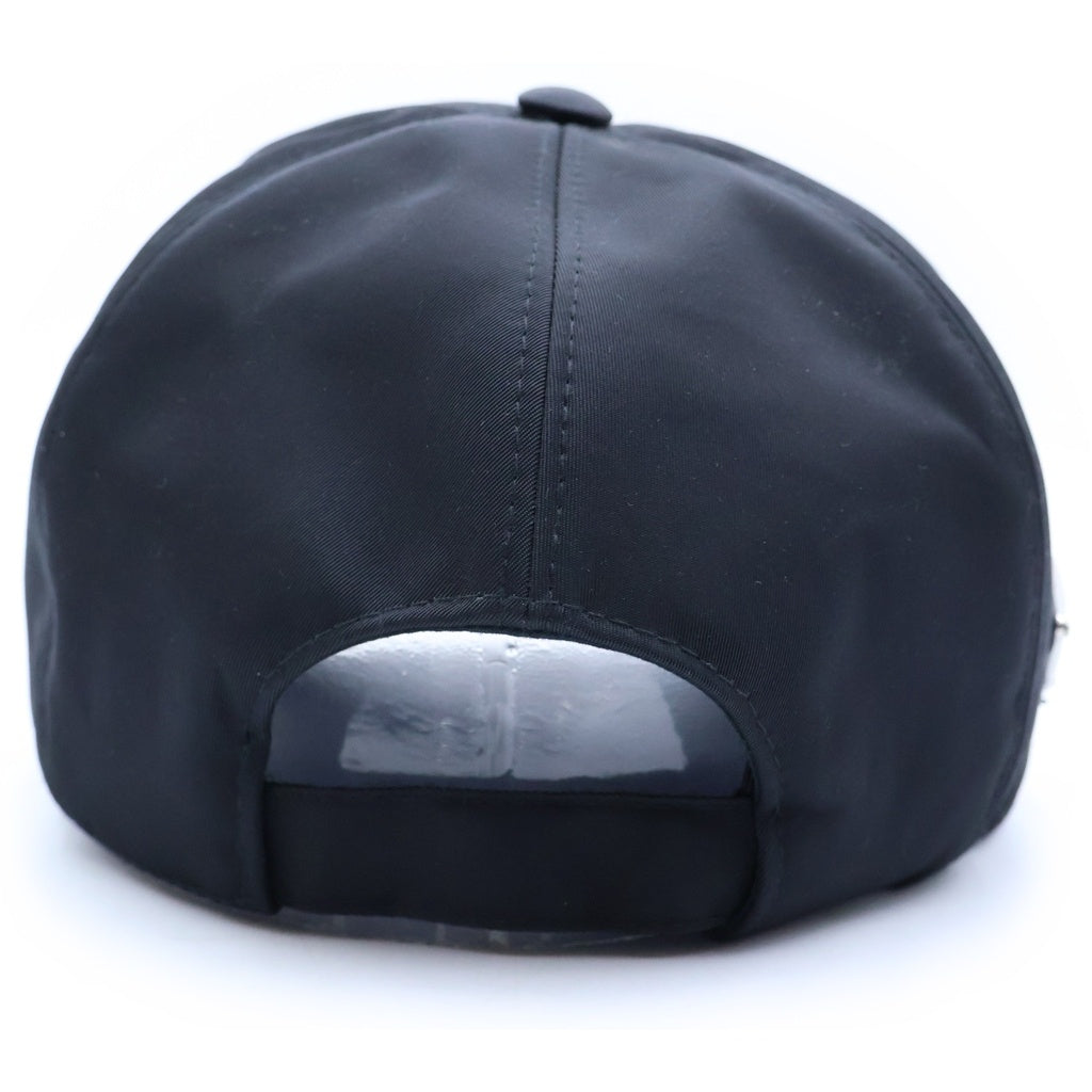PRADA(プラダ) トライアングルロゴキャップ ブラック ナイロン 1HC274 レディース