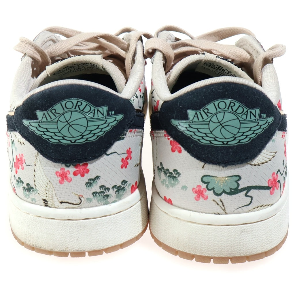 NIKE(ナイキ) ×Rui Hachimura AIR JORDAN1 RETRO LOW OG SP CRANES 八村塁 エアジョーダン1 レトロ クレインズ ローカットスニーカー ホワイト US9.5/27.5cm HV8293-100