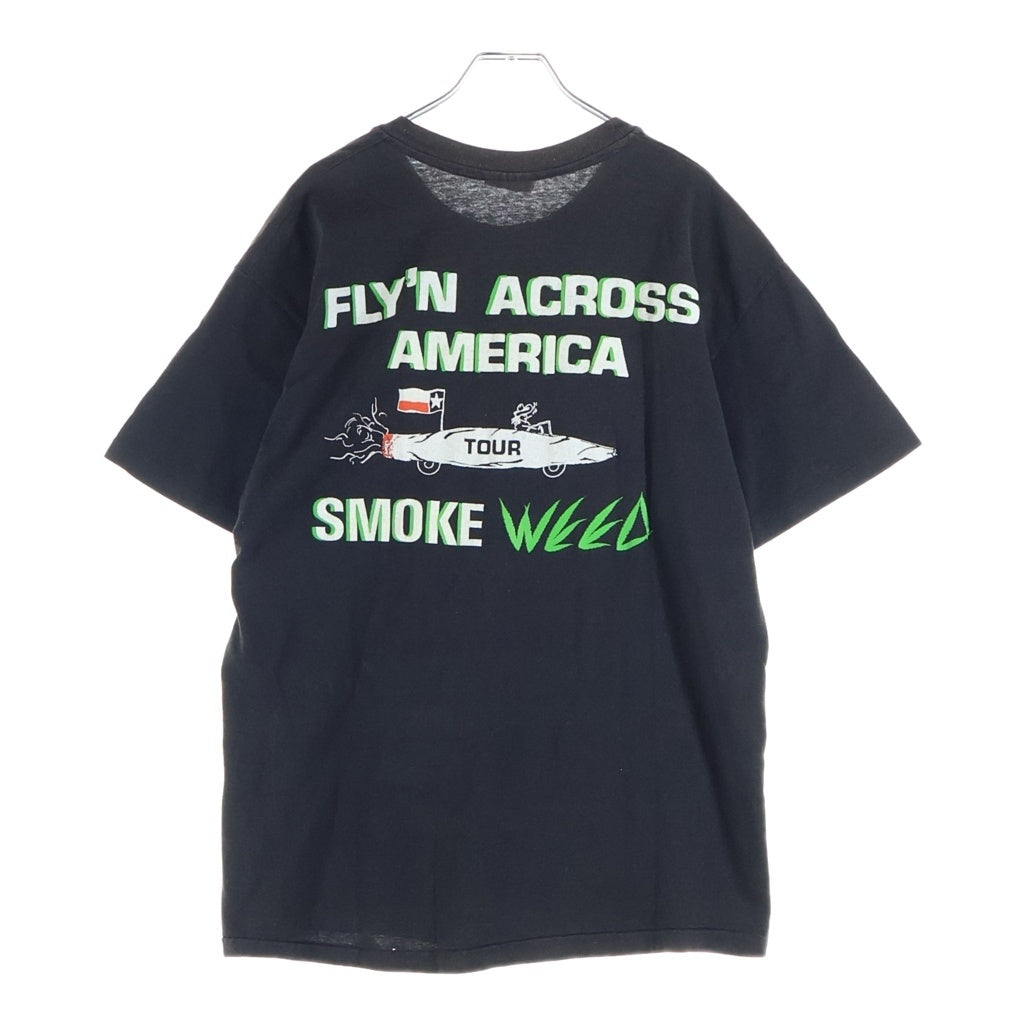 VINTAGE(ヴィンテージ) 90S VINTAGE PANTERA WEED ヴィンテージ パンテラ ウィード 両面プリントデザイン クルーネック 半袖Tシャツ カットソー ブラック