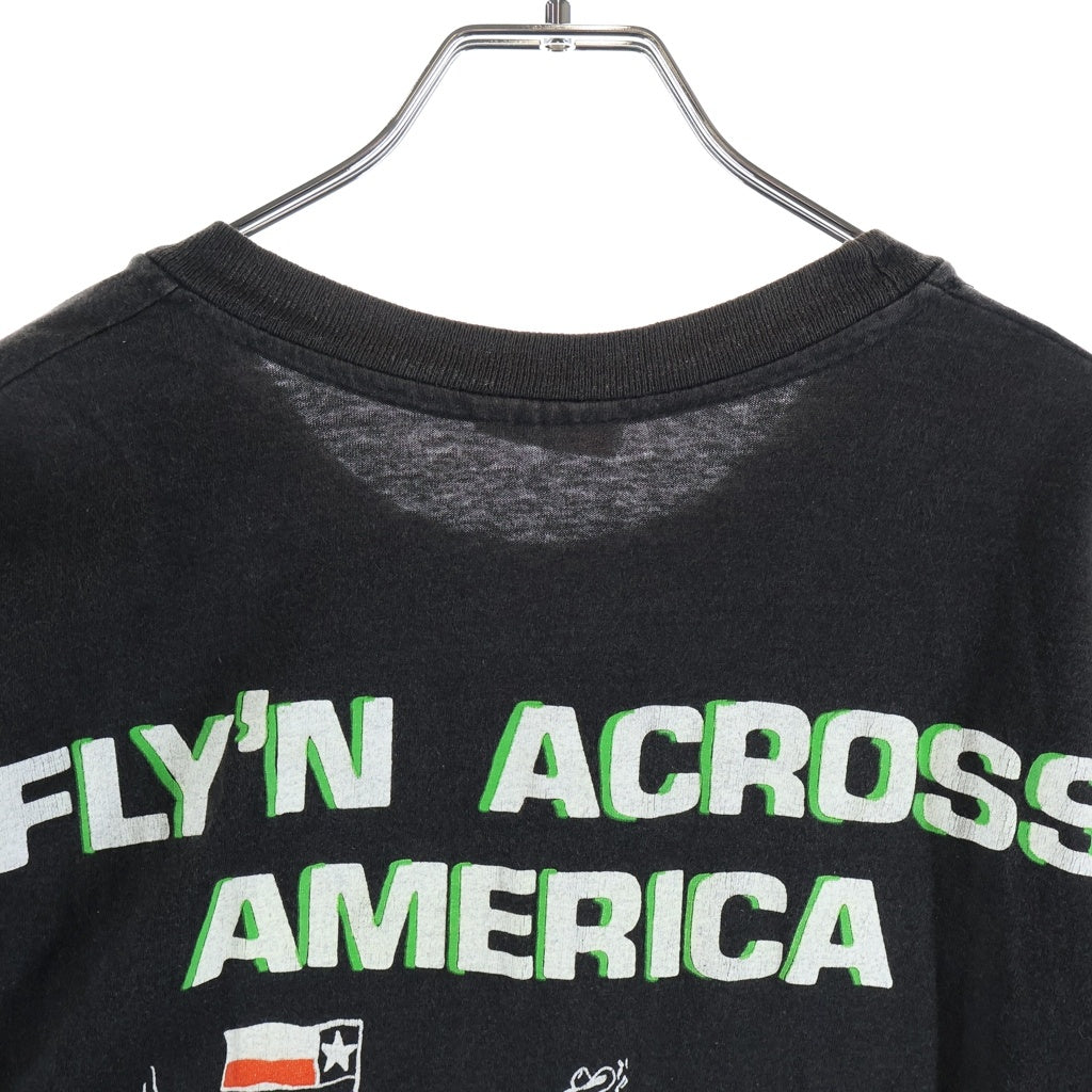 VINTAGE(ヴィンテージ) 90S VINTAGE PANTERA WEED ヴィンテージ パンテラ ウィード 両面プリントデザイン クルーネック 半袖Tシャツ カットソー ブラック
