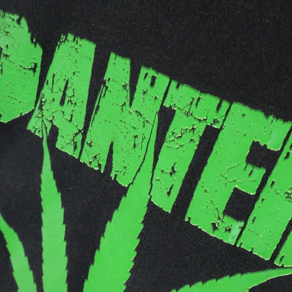 VINTAGE(ヴィンテージ) 90S VINTAGE PANTERA WEED ヴィンテージ パンテラ ウィード 両面プリントデザイン クルーネック 半袖Tシャツ カットソー ブラック