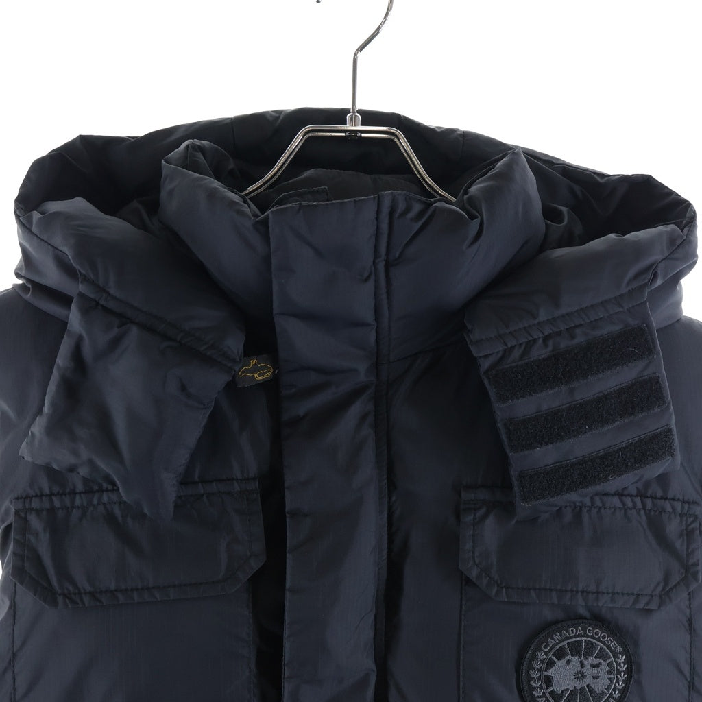 CANADA GOOSE(カナダグース) BLACK LABEL ALBERTA VEST ブラックレーベル アルバータ ベスト フーデッド フラップポケット ジップアップ ダウンベスト ジャケット ブラック 3337JM