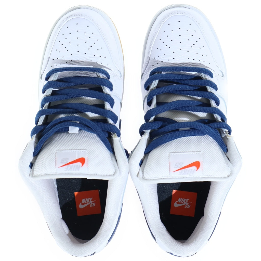 NIKE SB(ナイキエスビー) DUNK LOW ORANGE LABEL ダンク オレンジ ラベル ローカットスニーカー ホワイト/ネイビー US10.5/28.5cm CZ2249-100