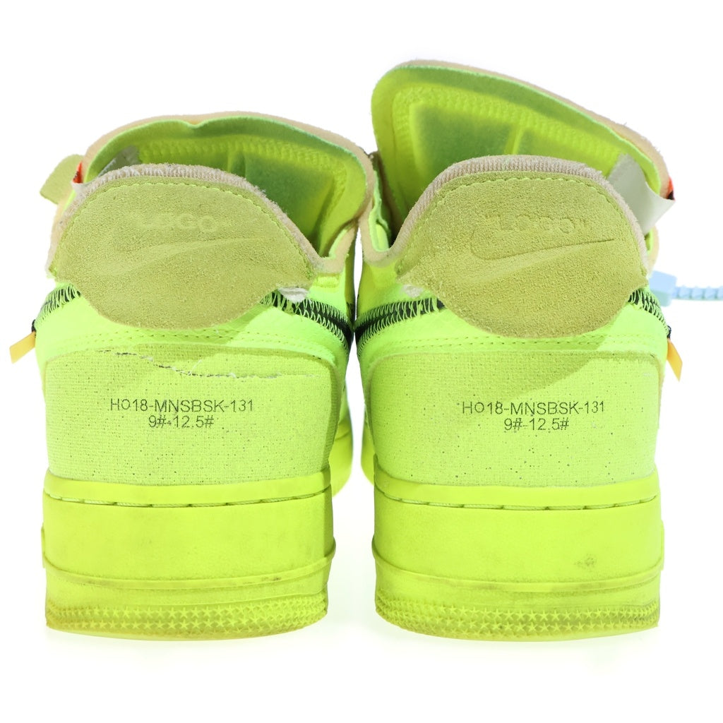 NIKE(ナイキ) ×Off-White AIR FORCE1 LOW VOLT オフホワイト エアフォース1 ボルト ローカットスニーカー イエロー US11/29cm AO4606-700
