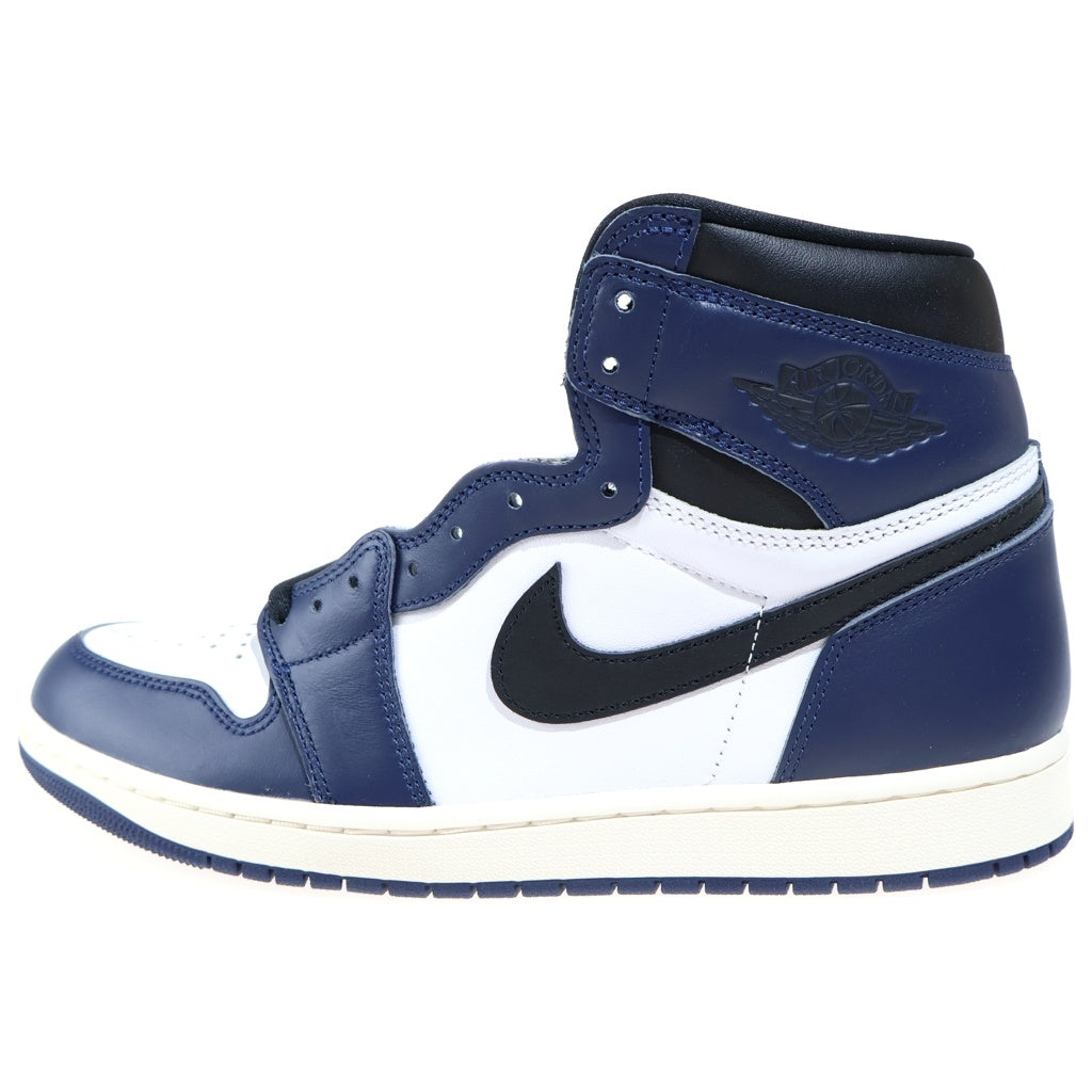 NIKE(ナイキ) AIR JORDAN1 RETRO HIGH OG MIDNIGHT NAVY エアジョーダン1 レトロ ミッドナイト ネイビー ハイカットスニーカー ホワイト/ネイビー US11/29cm DZ5485-401