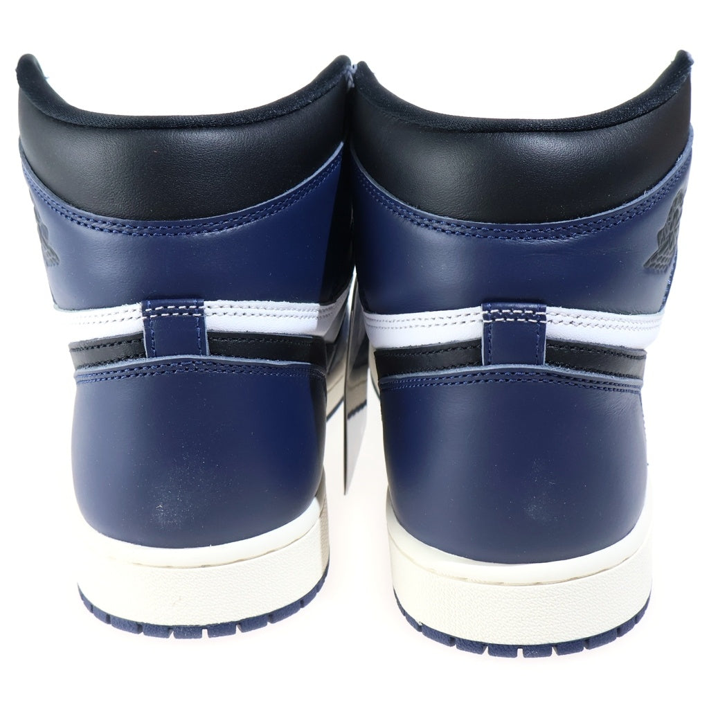 NIKE(ナイキ) AIR JORDAN1 RETRO HIGH OG MIDNIGHT NAVY エアジョーダン1 レトロ ミッドナイト ネイビー ハイカットスニーカー ホワイト/ネイビー US11/29cm DZ5485-401