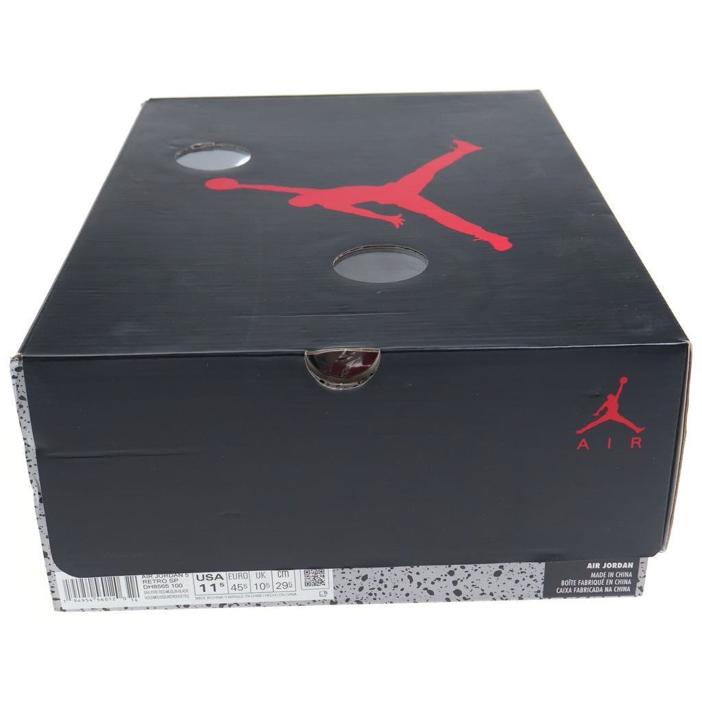 NIKE(ナイキ) ×Off-White AIR JORDAN5 SAIL オフホワイト エアジョーダン5 セイル ハイカットスニーカー クリア US11.5/29.5cm DH8565-100